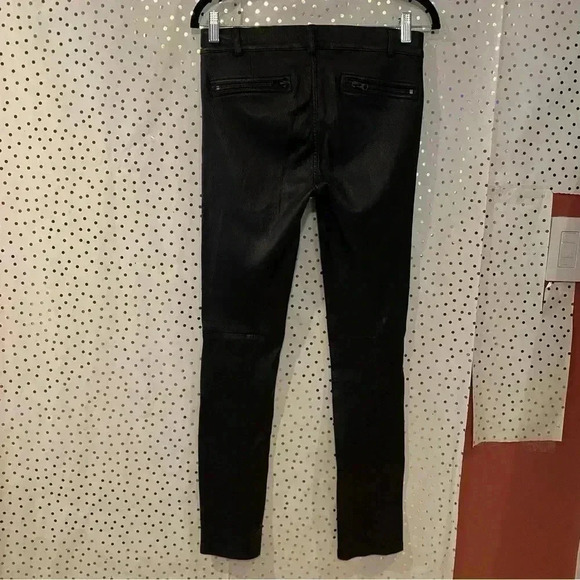 Vince Black Leather Jeans - Picture 11 of 12